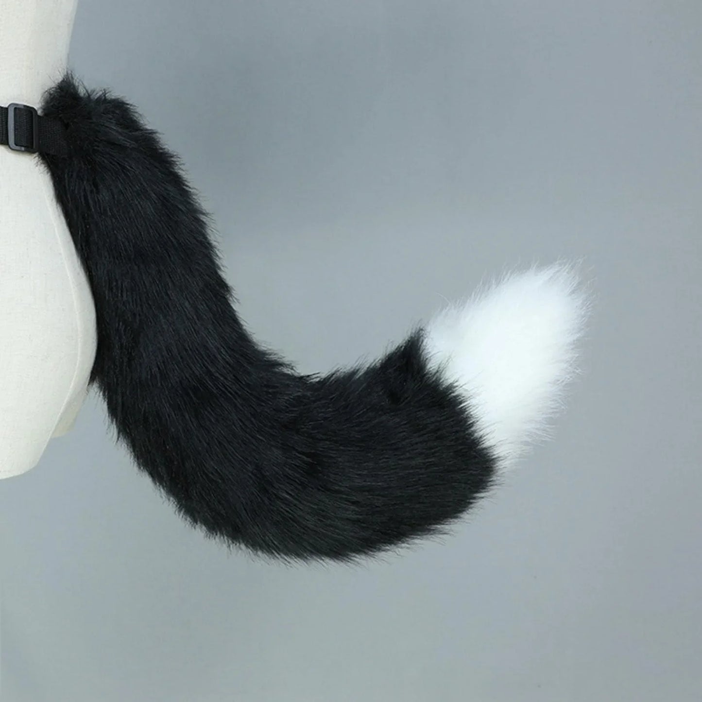 Fluffy Cat Tail - Soft Faux Fur Adjustable Cosplay Costume Accessory