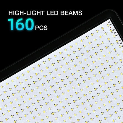 High Power 352-LED Video Light Panel – 2800K-7000K Adjustable Studio Fill Lamp with Light Stand for Live Streaming Photography