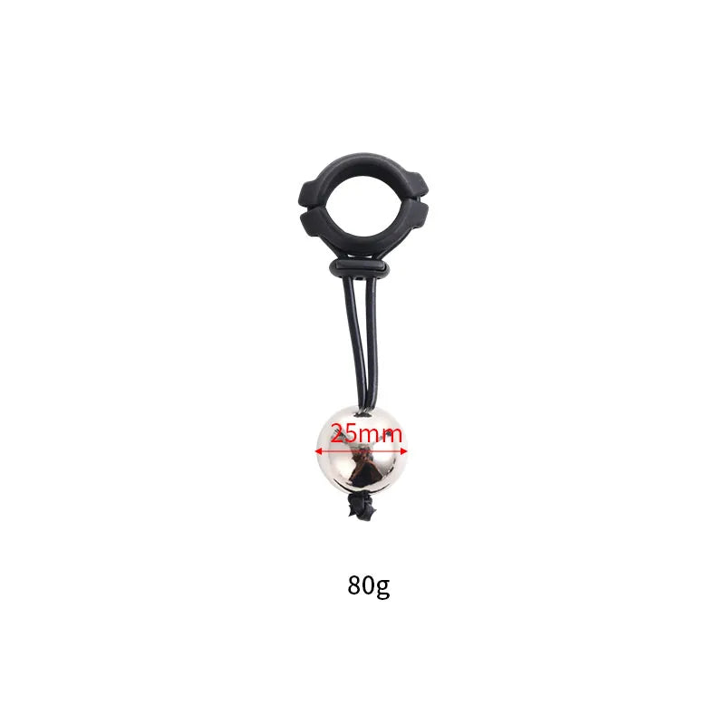 BDSM Male Penis Ring & Extender — Weight-Bearing Stretcher, Enlargement Device with Ball & Semen Lock, Adult Sex Toy for Men