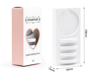 Reusable 2 in 1 Acrylic False Lashes Stand Pad & Glue Holder – Eyelash Grafting Assistor Tool
