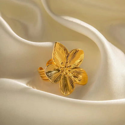 2PC Women's Trendy Stainless Steel Flower Earrings – Fashionable Outdoor Travel & Party Gifts