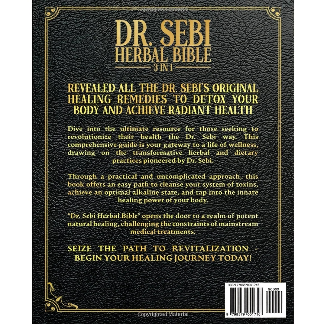 The Dr. Sebi Herbal Bible [3-in-1] – Complete Guide to Healing Herbs & Full Body Detoxification