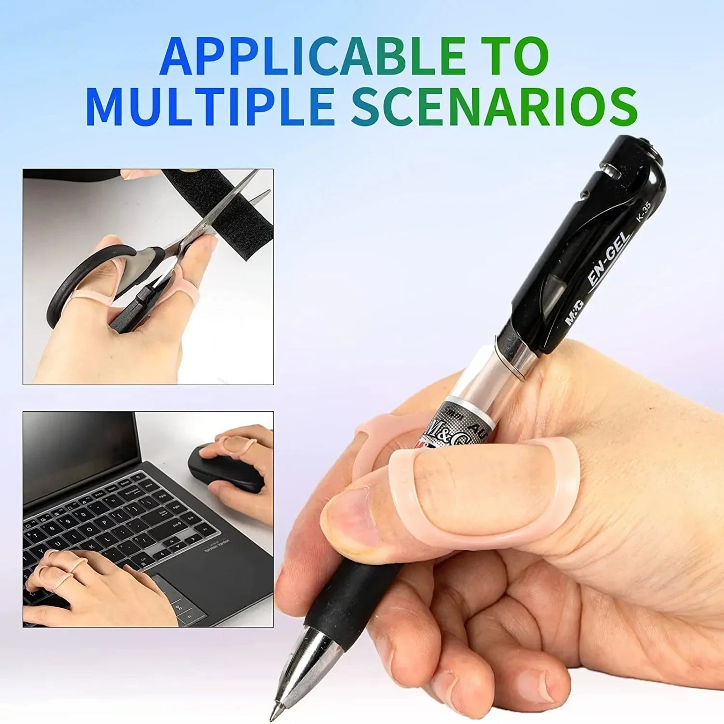 5Pcs Finger Splint Brace — Plastic Joint Support for Fractures, Arthritis, and Finger Correction