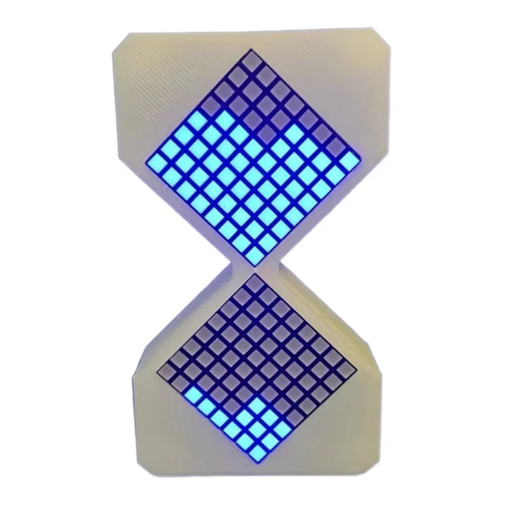 Gravity Sensing Cyber Style LED Electronic Hourglass Timer – Adjustable 1–30 Min Digital Sand Clock with Tech Design DIY Gadget Decor