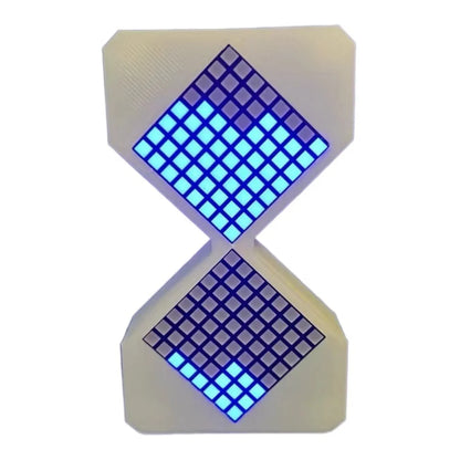 Gravity Sensing Cyber Style LED Electronic Hourglass Timer – Adjustable 1–30 Min Digital Sand Clock with Tech Design DIY Gadget Decor