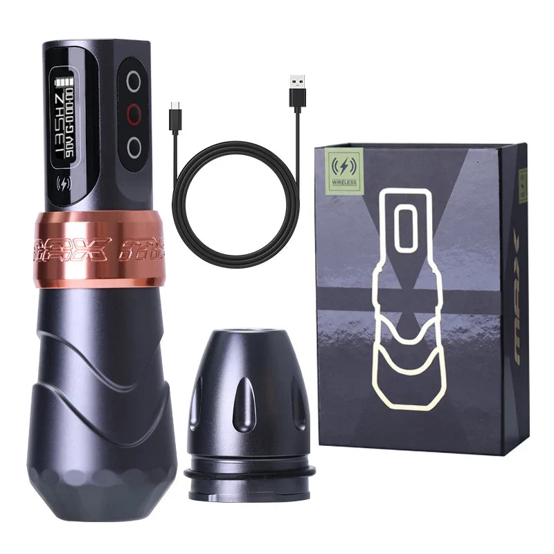 YILONG MAX Tattoo Machine Cartridge Pen – 2400mAh Coreless Motor Lithium Battery Pen Kit for Tattoo Artists