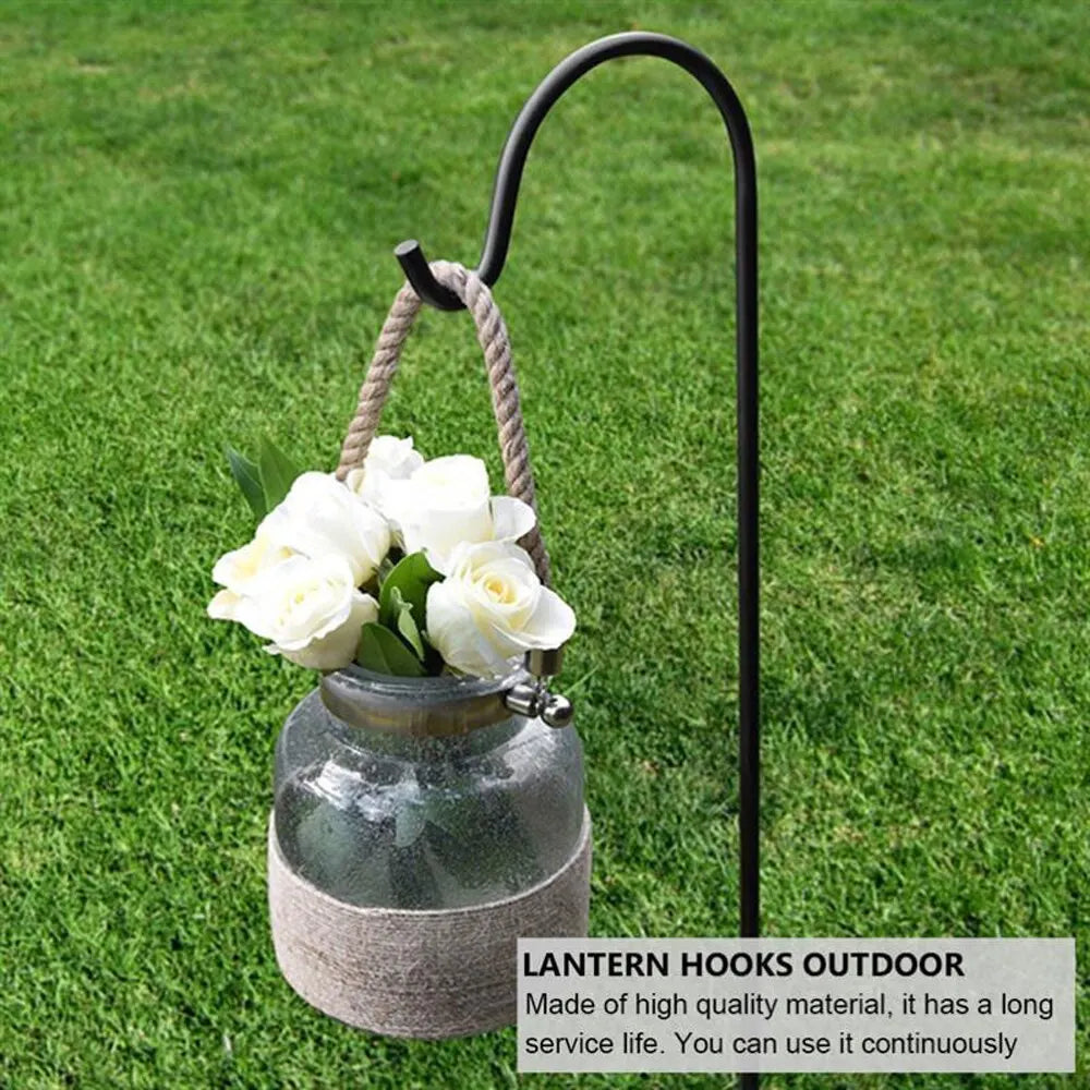Shepherd Hooks Garden Stakes - Plant Hook, Lantern Hanger, Outdoor Decor, Available in 76cm, 80cm, 100cm