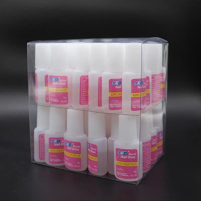 10g Fast Drying Nail Glue - Adhesive for False Nails, Glitter, Acrylic, Rhinestone Decoration, and Nail Extensions