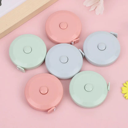 Portable 1.5m Soft Tape Measure – Mini Student Sewing Measuring Tool (1PC/15PCS) for Clothes, Fabric & DIY Use
