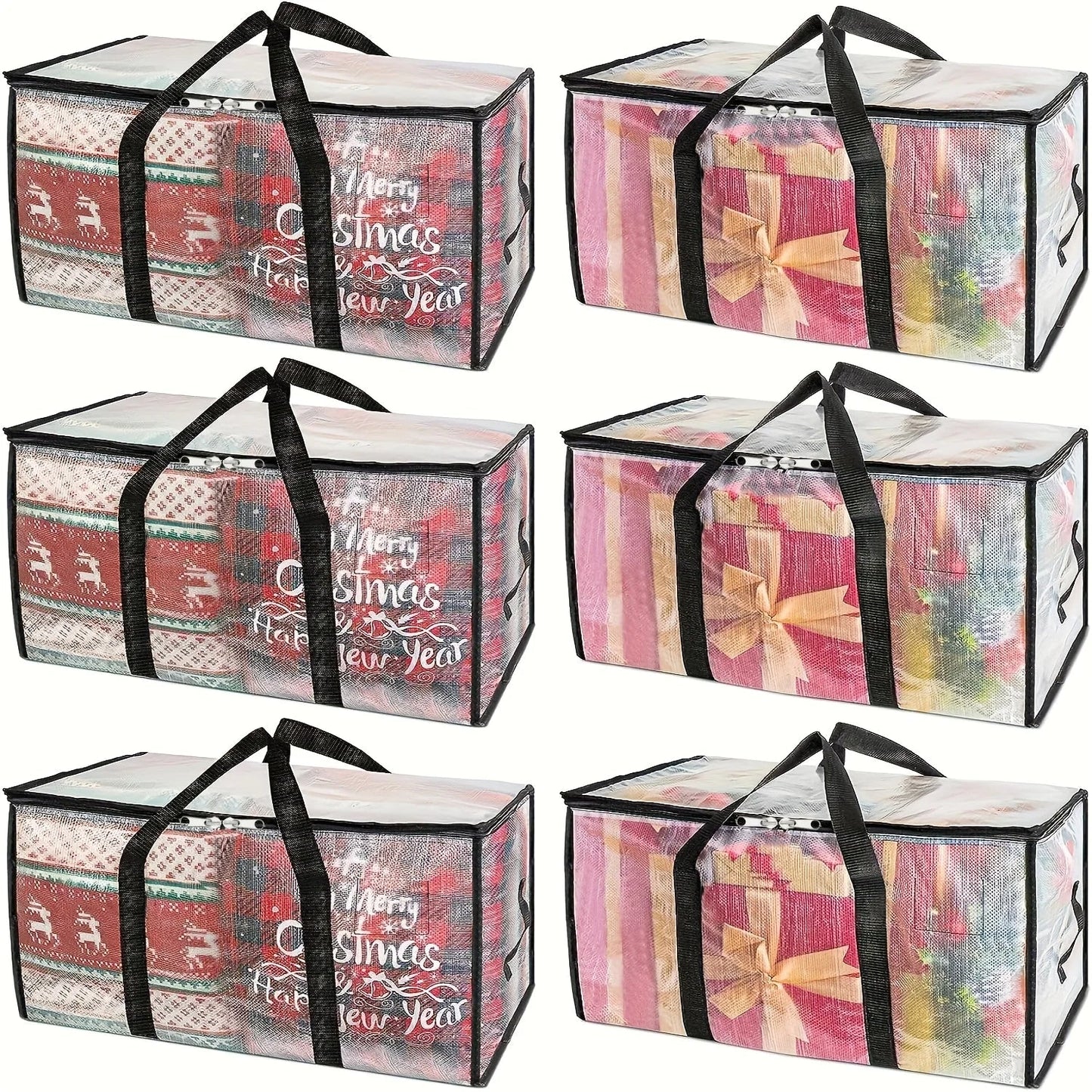 Large Transparent Storage Bag - Extra Capacity Clothes, Blanket and Moving Organizer