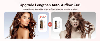 5-in-1 Hair Dryer & Styling Tool – Straightener, 32mm Curling Iron with 300 Million Negative Ions, Quick Drying Hair Care Gift