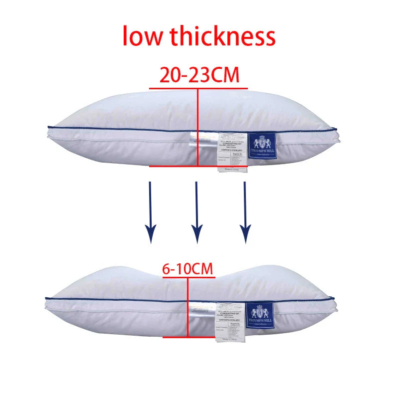 100% Goose Down Pillow – Luxury Five-Star Hotel Quality, Soft & Supportive Sleep Pillow, Single Size
