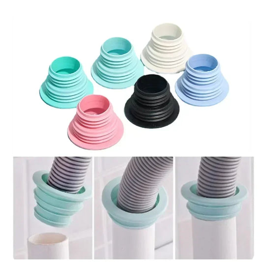 2PCS Bathroom & Kitchen Floor Drain Seal – Anti-Odor Pipe Washer & Sealing Plug