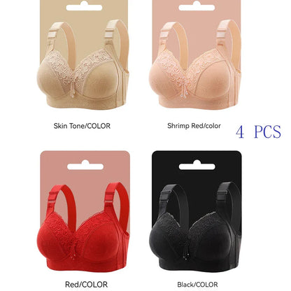Women’s Lace Deep V Ultra-Thin Bralette – Sexy Sheer Lingerie Top Plus Size Comfortable Everyday Bra