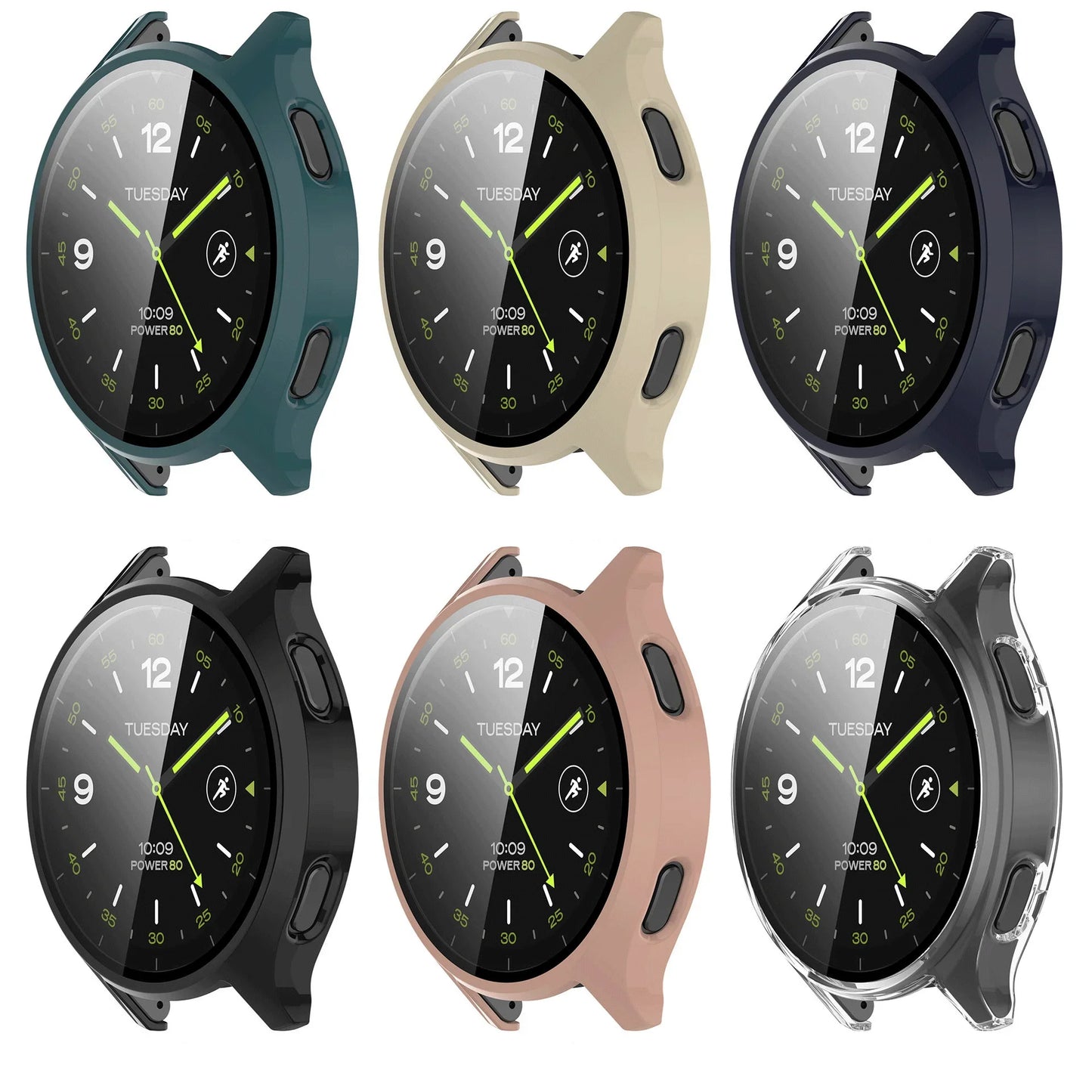 Xiaomi Watch 2 Screen Protector Case – All-Around Hard PC Bumper with Tempered Glass Protective Cover Accessories for Smartwatch