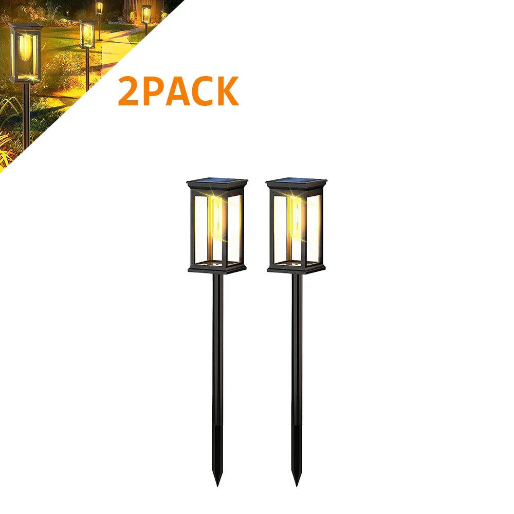 1/2/4-Pack Solar Path Lights – Waterproof Outdoor Garden Lighting for Patio, Walkways & Driveways, Warm White