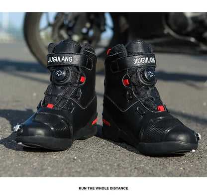 New Motorcycle Boots for Men & Women – Anti-Slip Winter Riding Sneakers for Bicycle, Mountain Racing & Road Speed, Autumn Ready