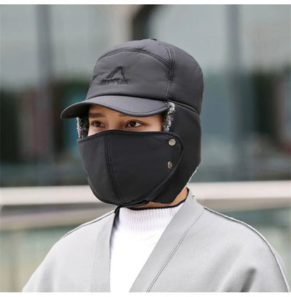 Winter Thickened Faux Fur Baseball Hat – Men’s & Women’s Skiing, Fishing, and Outdoor Cold Weather Hat