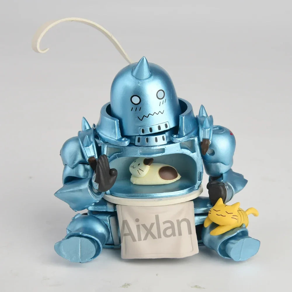 Fullmetal Alchemist Alphonse & Edward Elric Figure – 10cm PVC Anime Collectible Toy Gift for Kids