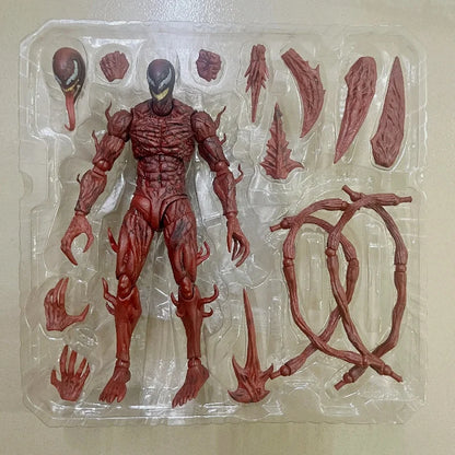 SHF Venom & Carnage Action Figures — Collectible Statue Dolls, Toy Models for Kids & Christmas Gifts