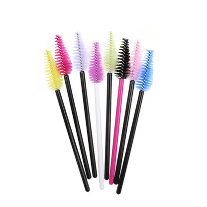 25pcs Eyelash Extension Brush Set - Mascara Wands, Micro Applicators & Spoolie Makeup Tools