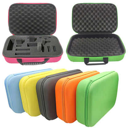 Multi-Size EVA Hard Storage Box - Shockproof Travel Zipper Bag for Earphone and Accessories, Outdoor Tools Organizer Case