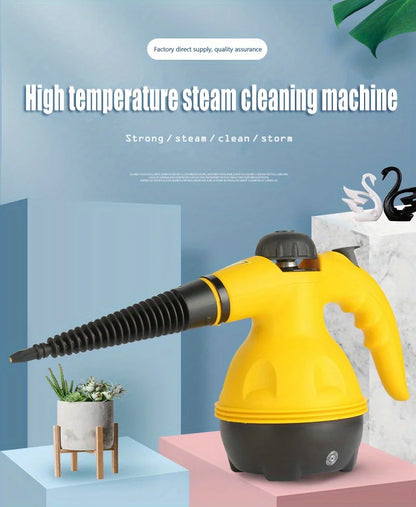 Handheld Electric Steam Cleaner – High Temperature Sterilization for Air Conditioning, Kitchen Hood & Car Cleaning, EU/US Plug