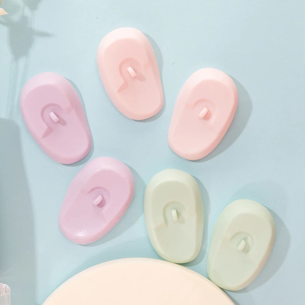 Silicone Ear Covers - Waterproof Hairdressing Ear Caps, Earmuffs for Shower, Salon, Bathing & Spa Use