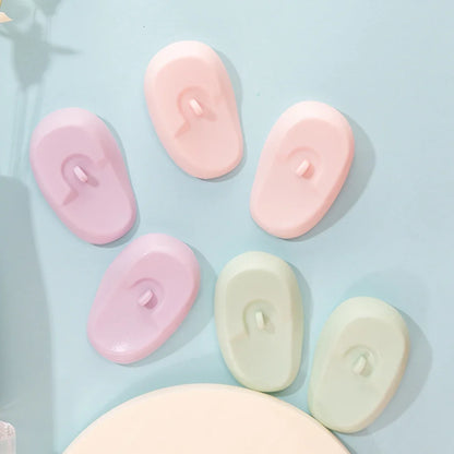 Silicone Ear Covers - Waterproof Hairdressing Ear Caps, Earmuffs for Shower, Salon, Bathing & Spa Use