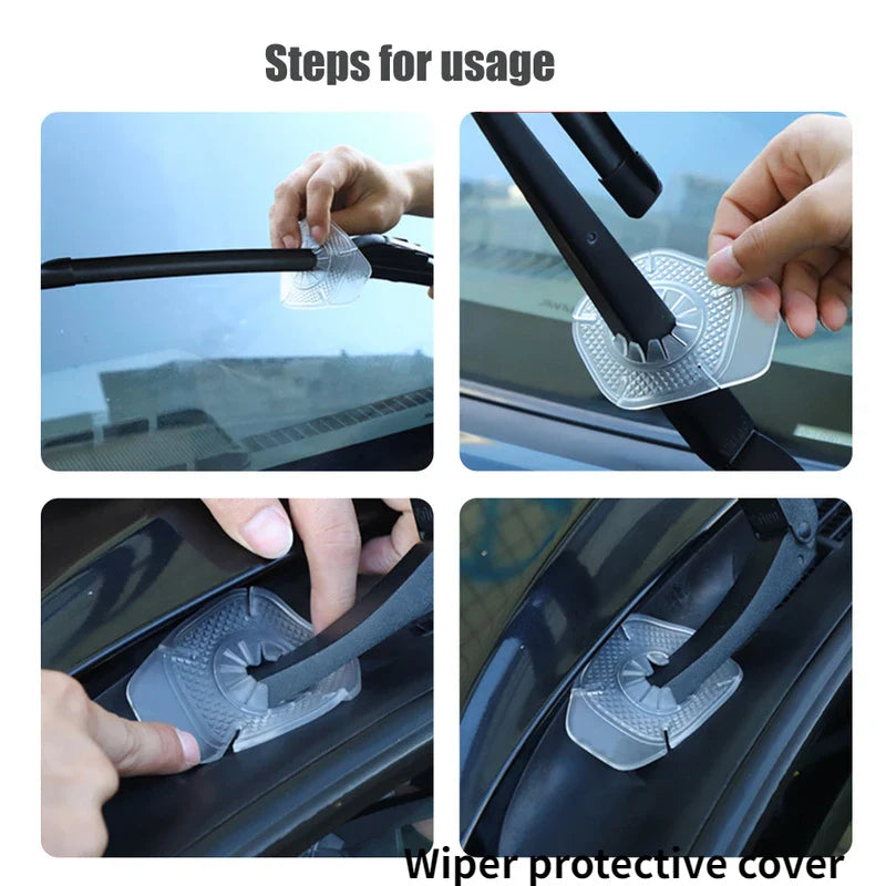 Car Windshield Wiper Hole Protective Cover - Dustproof Bottom Sleeve for Leaves and Debris Prevention