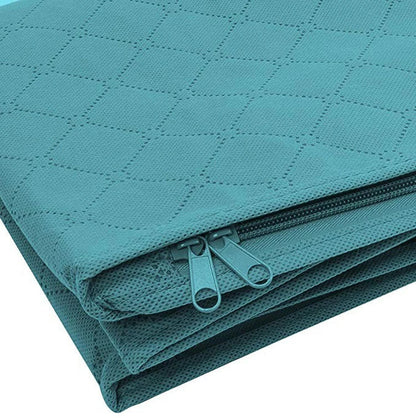 Large Capacity Foldable Clothing Storage Box — Non-Woven Fabric Organizer with Zipper for Quilts and Clothes
