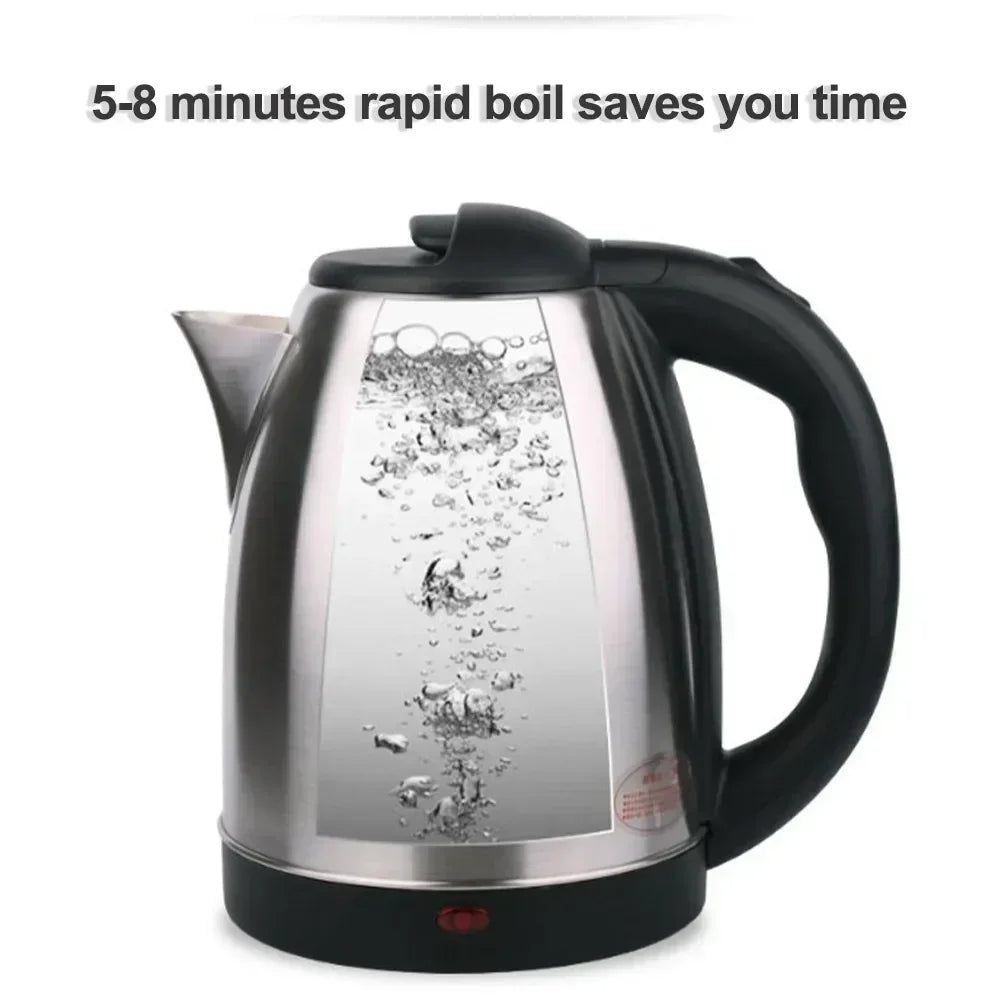 2L Stainless Steel Electric Kettle | 1500W Smart Whistle Kettle for Tea & Coffee