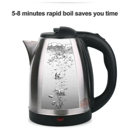 2L Stainless Steel Electric Kettle | 1500W Smart Whistle Kettle for Tea & Coffee