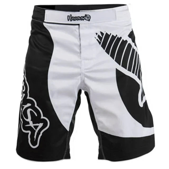 MMA Black Dragon Eagle Fight Shorts – Breathable Kickboxing Muay Thai Training Shorts, Lightweight Boxing Sports MMA Gear