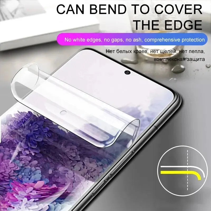 4Pcs Hydrogel Screen Protector for Samsung Galaxy S23/S22/S21/S20/S10/Ultra/Plus/FE/A14/A23/A34/A54