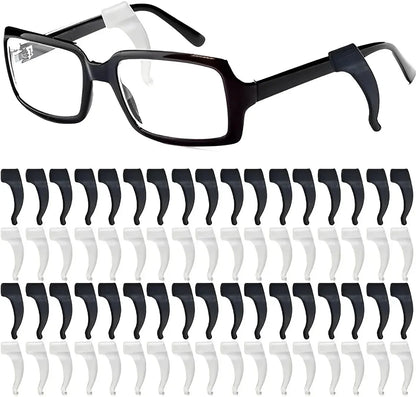 2/40PCS Silicone Ear Hooks for Glasses | Anti-Slip Eyewear Grip, Temple Sleeve & Sunglasses Holder Accessories