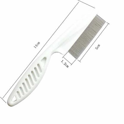 Stainless Steel Comfort Flea Hair Grooming Comb - Home Pet Animal Care Comb for Cat Dog - Protect Your Pet from Fleas