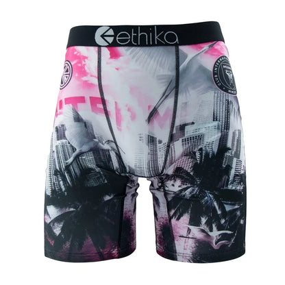 ETHIKA Men’s Boxer Shorts – Breathable Sexy Trunks Underwear, Quick-Dry Swim Underpants, Plus Size S–3XL Comfortable Men’s Boxers