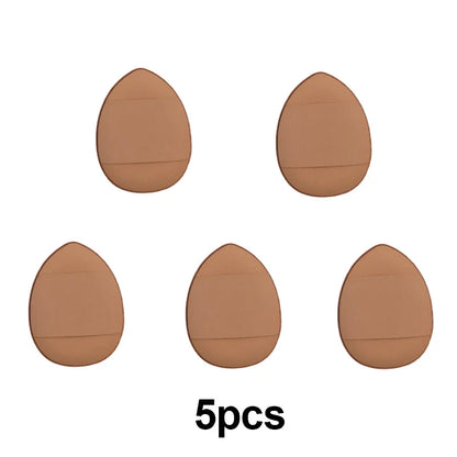 5/10Pcs Mini Finger Puff Foundation Sponge Set for BB Cream, Concealer & Powder - Makeup Applicator Tools
