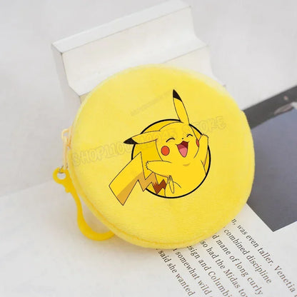 Pokemon Kids Plush Coin Purse — Pikachu, Charmander, Gengar, Squirtle & Charizard Mini Zipper Wallet for Boys & Girls