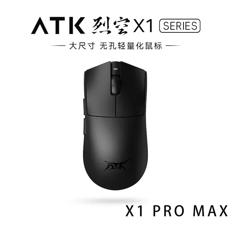 NEW ATK X1 Ultimate Wireless Gaming Mouse — PAW3950 Ultra, 8K Polling Rate, 2.4G, 0.3ms, 500mAh, 750IPS, 42,000 DPI for PC & Laptop