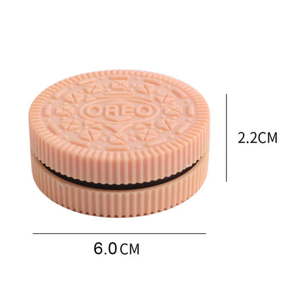 60mm Plastic Herb Grinder – Cookie Biscuit Design Tobacco & Spice Crusher for Smoking