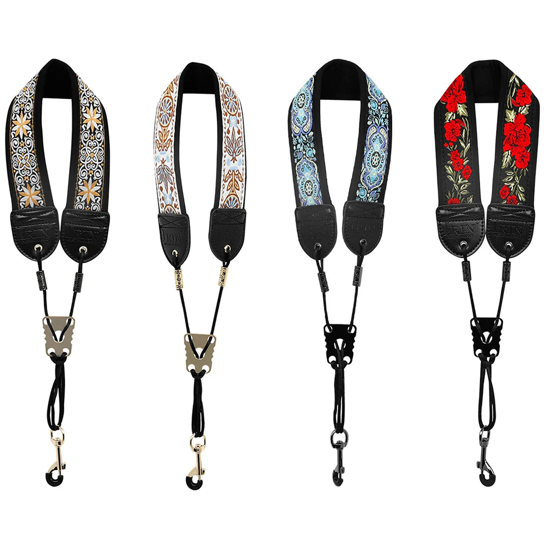 Saxophone Neck Strap - Adjustable Leather Universal Fit for Soprano, Alto, Tenor Sax with Secure Closed Hooks
