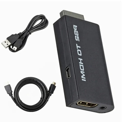 PzzPss PS2 to HDMI Converter with 3.5mm Audio Output – Supports 480i/480p/576i HD Display Modes