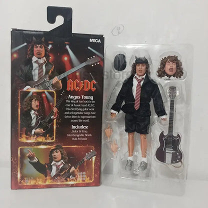 NECA Highway to Hell Angus Young & Bon Scott Action Figure – 18cm Collectible Toy Gift