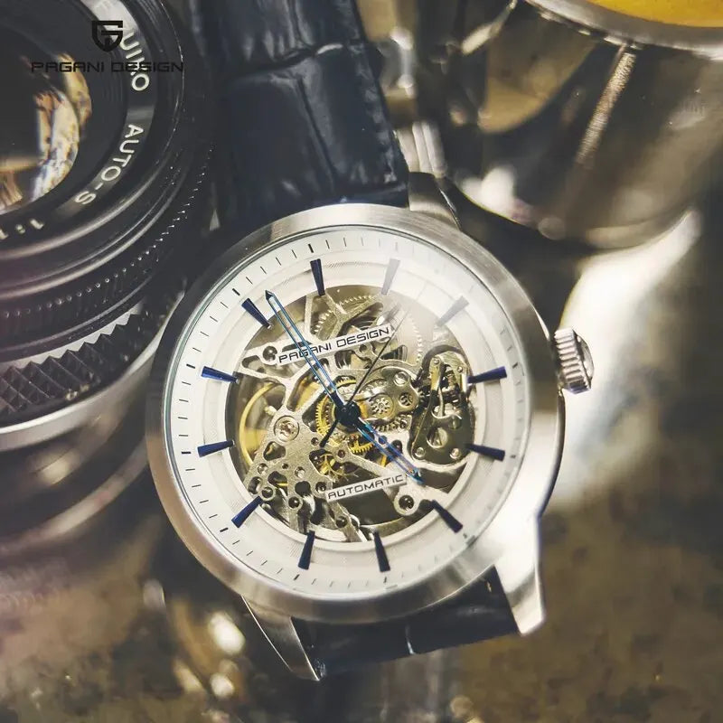 2024 PAGANI DESIGN Men's Luxury Automatic Mechanical Watch – Stainless Steel Waterproof Sports Leather Timepiece