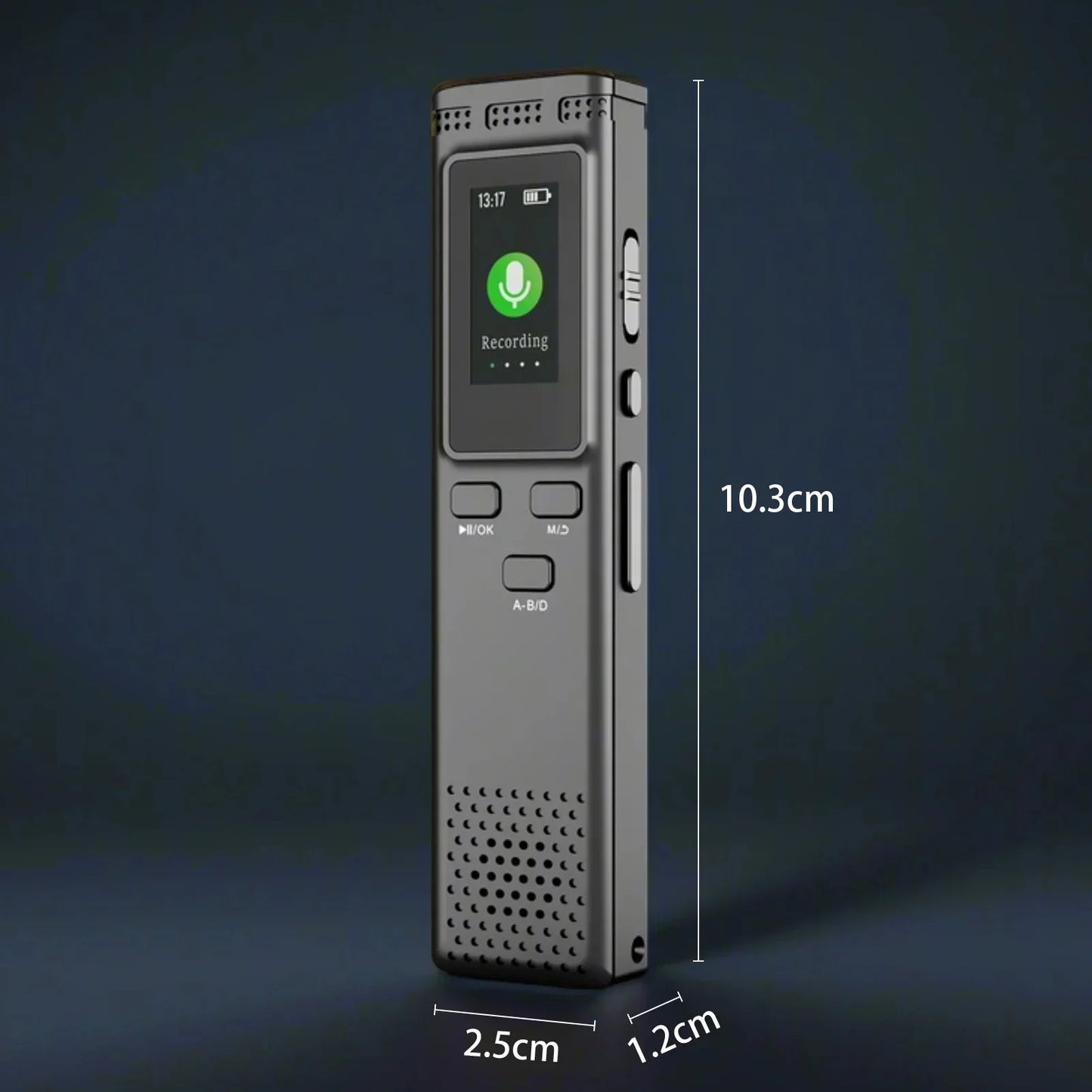 Digital Voice Recorder 64GB/16GB/8GB | Voice Activated Audio Recording, Noise Reduction, MP3 Playback, 288hrs