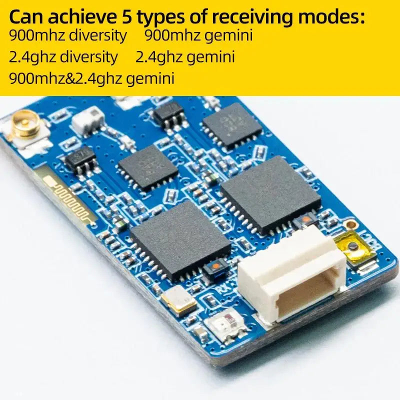 BAYCKRC Gemini Dual-Band ExpressLRS Receiver 900MHz/2.4GHz (915M) TCXO — RC FPV Long-Range Racing & Fixed-Wing Drone