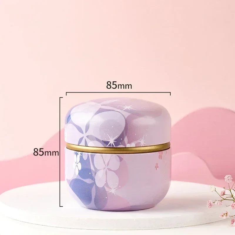 Portable Tea Caddy Tin Box – Sealed Storage Container for Tea, Coffee, Candy & Snacks | Mini Metal Organizer for Kitchen & Travel Storage