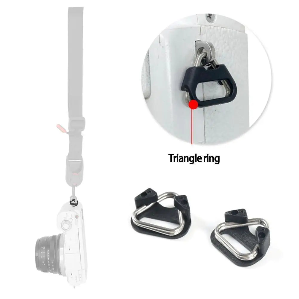 Camera Strap Split Triangle Ring Buckle Set 6Pcs — Belt Hook Replacement for Fujifilm Leica Nikon Olympus Pentax Panasonic
